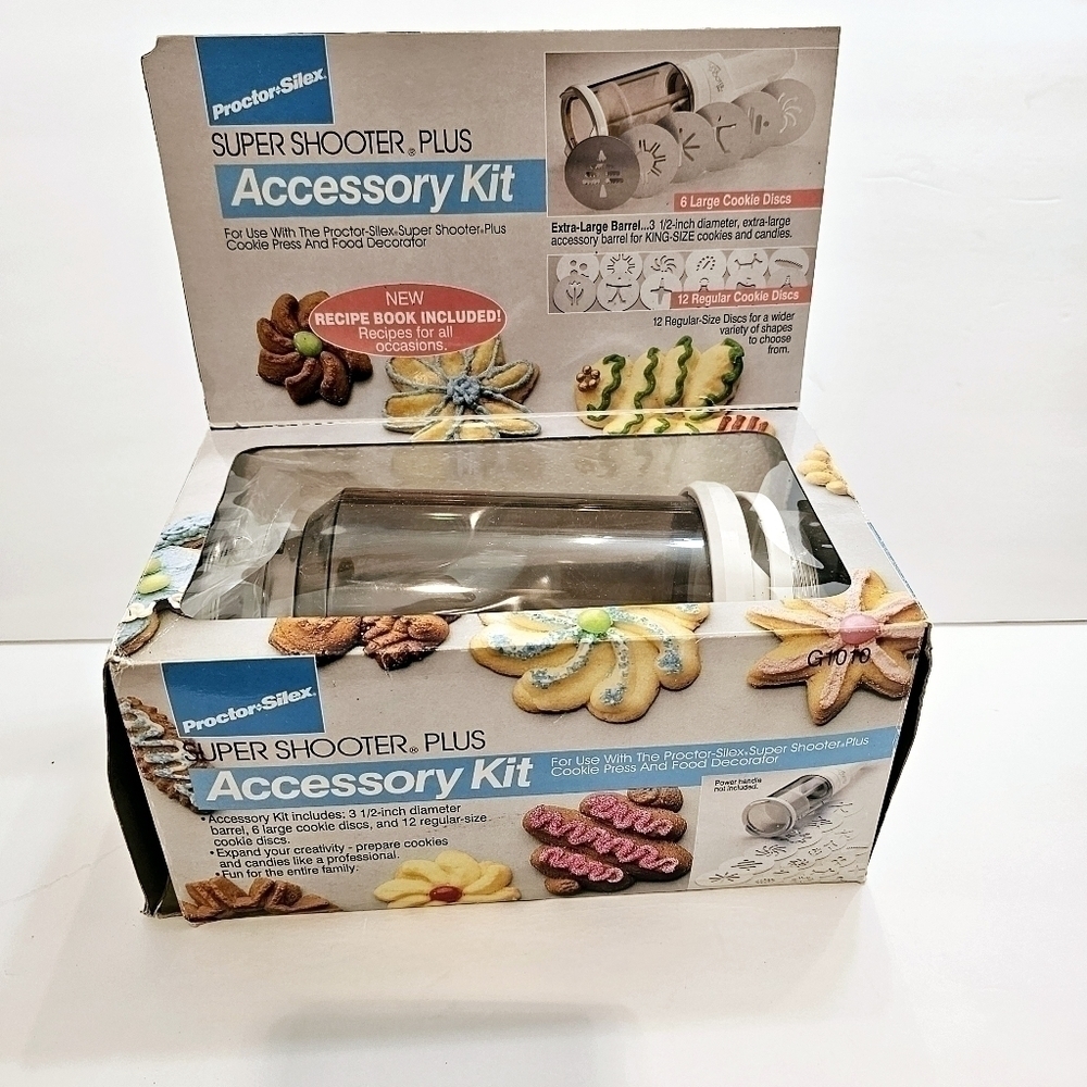 Salad Shooter Plus Assessory Kit & Recipe Book Proctor Silex NOB
